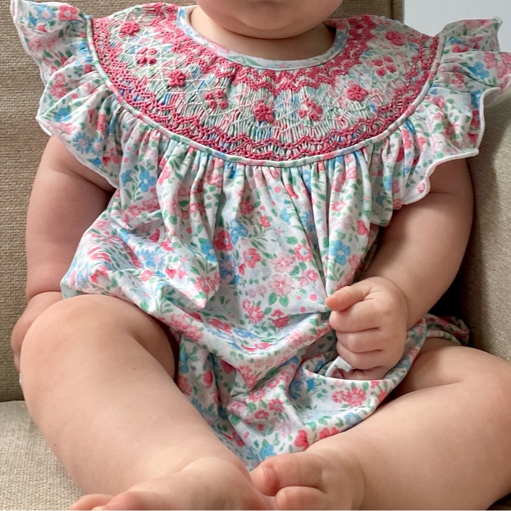 Cecil and Lou Smocked Bubble